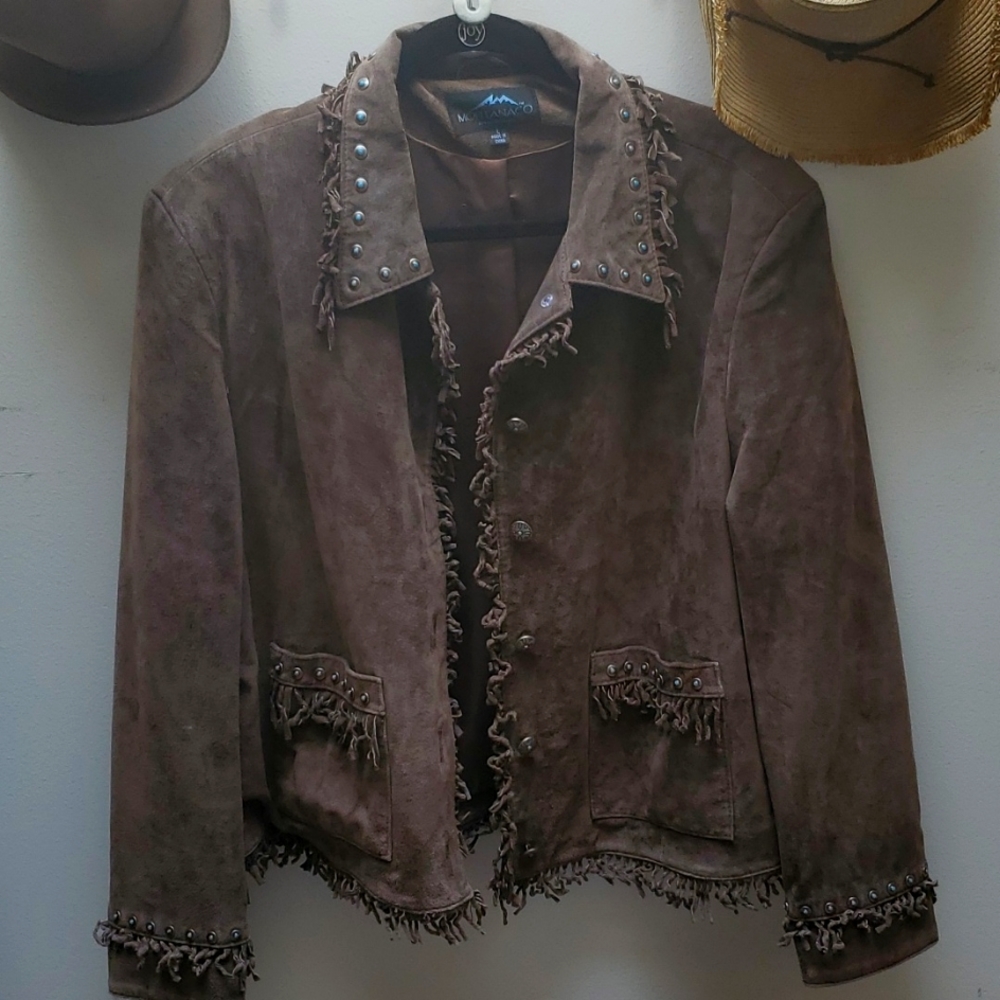 MONTANA CO. SUEDE FRINGE JACKET
